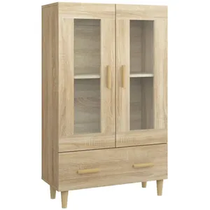vidaXL Buffet Chêne sonoma 70x31x115 cm Bois d'ingénierie pas cher