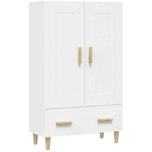 vidaXL Buffet haut Blanc 70x31x115 cm Bois d'ingénierie pas cher