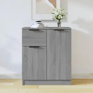 Comparateur de prix : vidaXL Buffet Sonoma gris 60x30x70 cm Bois d'ingénierie