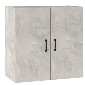 Comparateur de prix : vidaXL Armoire murale Gris béton 60x31x60 cm Bois d'ingénierie