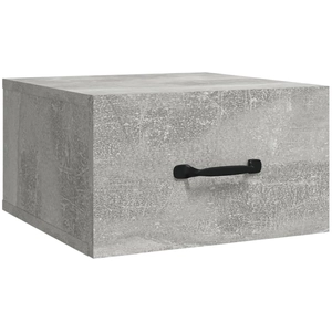 vidaXL Tables de chevet murales 2 pcs Gris béton 35x35x20 cm pas cher
