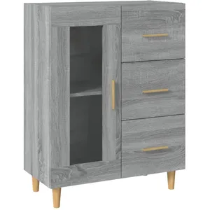 vidaXL Buffet sonoma gris 69,5x34x90 cm bois d'ingénierie pas cher