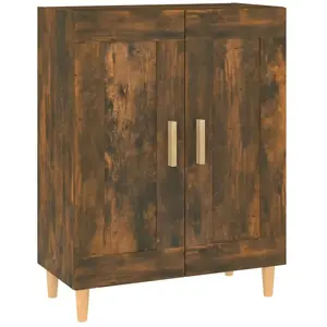 vidaXL Buffet Chêne fumé 69,5x34x90 cm Bois d'ingénierie pas cher