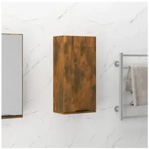 Comparateur de prix : vidaXL Armoire de salle de bain murale Chêne fumé 32x20x67 cm