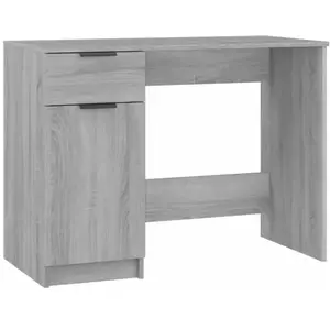 Comparateur de prix : vidaXL Bureau Sonoma gris 100x50x75 cm Bois d'ingénierie
