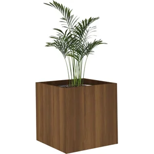 vidaXL Jardinière Chêne marron 40x40x40 cm Bois d'ingénierie pas cher