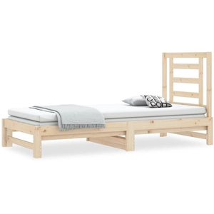 vidaXL Lit coulissant 2x(90x200) cm Bois de pin massif pas cher