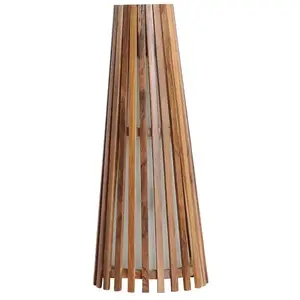 Raw Materials Pharos vloerlamp - 25x25x60cm - Teakhout pas cher
