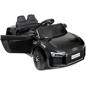 Viking Choice Tweepersoons elektrische bestuurbare kinderauto Audi R8 Spyder zwart - 3,6 km/u pas cher