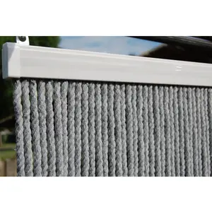 Rideau de porte en corde gris Toulon 90 x 210 cmVendu pargalaxus