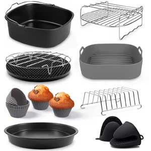 Fentic Airfryer Accessoires   Geschikt voor Airfryer XL en XXL   Met Airfryer Siliconen Bakje     20cmVendu parbol