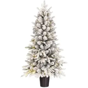 Black Box Trees Grimshaw Kunstkerstboom met LED Verlichting en Timerfunctie - H120 x Ø60 cm - Groen pas cher