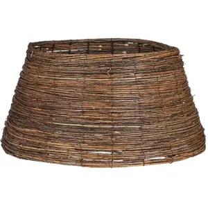 Mica Decorations Kerstboommand - H26 x Ø55 cm - Wilgentakken - Bruin