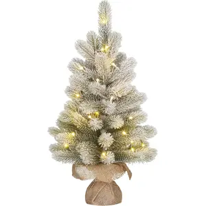 Black Box Trees Nagoya Kunstkerstboom in Jute met LED Verlichting en T...