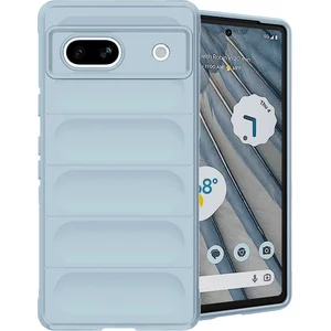 Coque arrière EasyGrip Google Pixel 7a Bleu clair imoshion pas cher