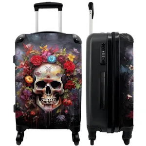 Valise de Voyage NOBORINGSUITCASES.COM - Grand - 90L - 4 roues - Crâne... pas cher