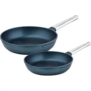 Westinghouse Pannenset - Performance Series koekenpan 24cm + koekenpan 28cm - Blauw - Koekenpannenset 2-delig - Geschikt voor alle warmtebronnen inclusief inductie