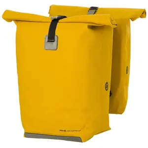 AGU Convoy Clean - Dubbele Fietstas - Waterdicht Canvas - 34L - MIK Systeem - Roll-top sluiting - Urban - Mustard pas cher