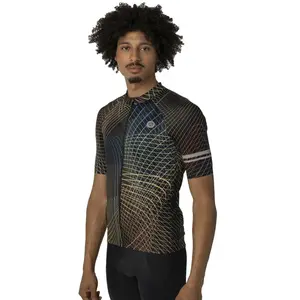 Agu Maillot à Manches Courtes Nocturnal Lines Performance pas cher