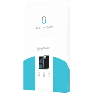 Motorola Moto G14 TPU Case hoesje - Just in Case - Effen Zwart - TPU (Zacht) pas cher
