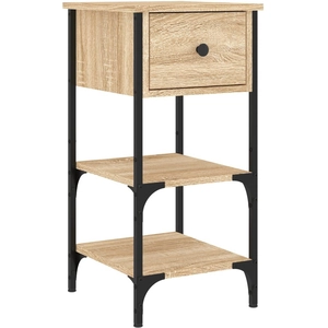 vidaXL Table de chevet chêne sonoma 34x36x70 cm bois d'ingénierie pas cher