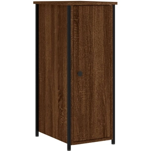 vidaXL Table de chevet chêne marron 32x42x80 cm bois d'ingénierie pas cher