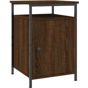 vidaXL Table de chevet chêne marron 40x42x60 cm bois d'ingénierie pas cher
