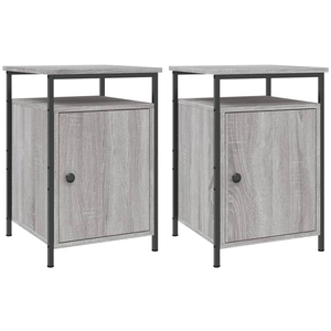 vidaXL Tables de chevet 2 pcs sonoma gris 40x42x60cm bois d'ingénierie pas cher