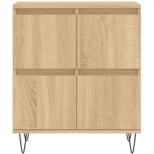 vidaXL Buffets 2 pcs chêne sonoma bois d'ingénierie pas cher