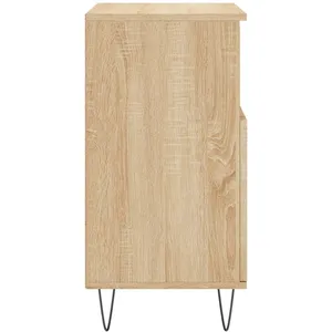 vidaXL Buffets 3 pcs Chêne sonoma Bois d'ingénierie pas cher