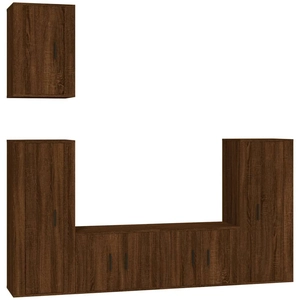 Comparateur de prix : vidaXL Ensemble de meubles TV 5 pcs Chêne marron Bois d'ingénierie