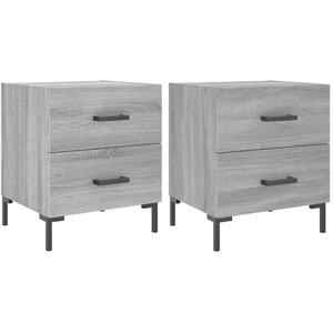 vidaXL Table de chevet sonoma gris 40x35x47,5 cm bois d’ingénierie pas cher