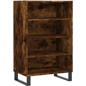 vidaXL Buffet haut chêne fumé 57x35x90 cm bois d'ingénierie pas cher
