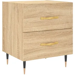 vidaXL Table de chevet chêne sonoma 40x35x47,5 cm bois d’ingénierie pas cher