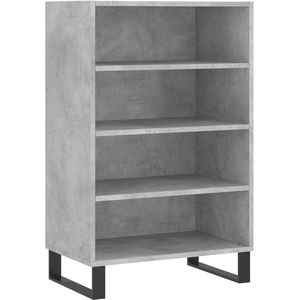vidaXL Buffet haut gris béton 57x35x90 cm bois d'ingénierie pas cher