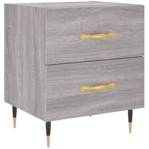 vidaXL Tables de chevet 2 pcs sonoma gris 40x35x47,5 cm pas cher