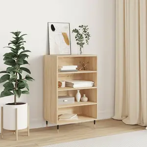 vidaXL Buffet haut chêne sonoma 57x35x90 cm bois d'ingénierie pas cher