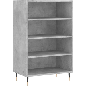 vidaXL Buffet haut gris béton 57x35x90 cm bois d'ingénierie pas cher