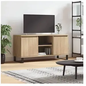 vidaXL Meuble TV chêne sonoma 104x35x50 cm bois d'ingénierie pas cher