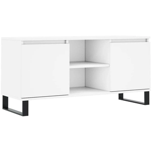vidaXL Meuble TV blanc 104x35x50 cm bois d'ingénierie pas cher