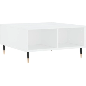 vidaXL Table basse blanc 60x60x30 cm bois d'ingénierie pas cher