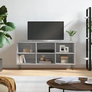 vidaXL Meuble TV sonoma gris 103,5x30x50 cm bois d'ingénierie pas cher