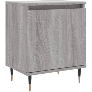 vidaXL Table de chevet sonoma gris 40x30x50 cm bois d'ingénierie pas cher