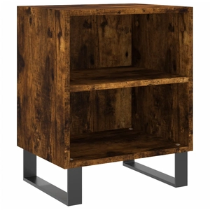 vidaXL Tables de chevet 2 pcs chêne fumé 40x30x50 cm bois d'ingénierie pas cher