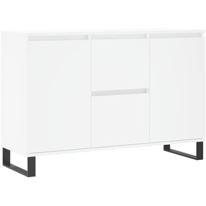 vidaXL Buffet blanc 104x35x70 cm bois d'ingénierie pas cher