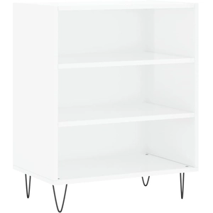 vidaXL Buffet blanc brillant 57x35x70 cm bois d'ingénierie pas cher