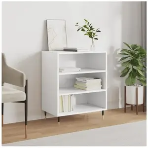vidaXL Buffet blanc 57x35x70 cm bois d’ingénierie pas cher