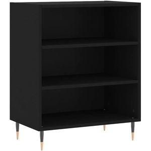 vidaXL Buffet noir 57x35x70 cm bois d’ingénierie pas cher