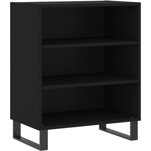 vidaXL Buffet noir 57x35x70 cm bois d ingénierie pas cher