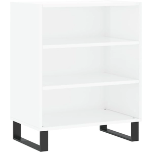 vidaXL Buffet blanc brillant 57x35x70 cm bois d'ingénierie pas cher